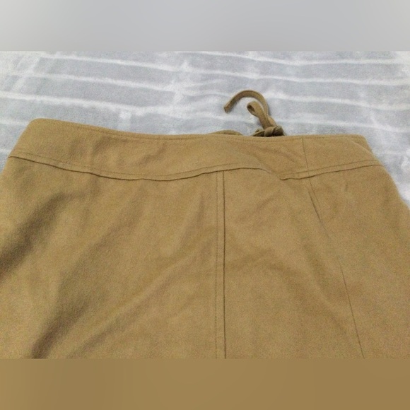 Red Valentino Wool Midi Tan Skirt Size 46 - Picture 4 of 10